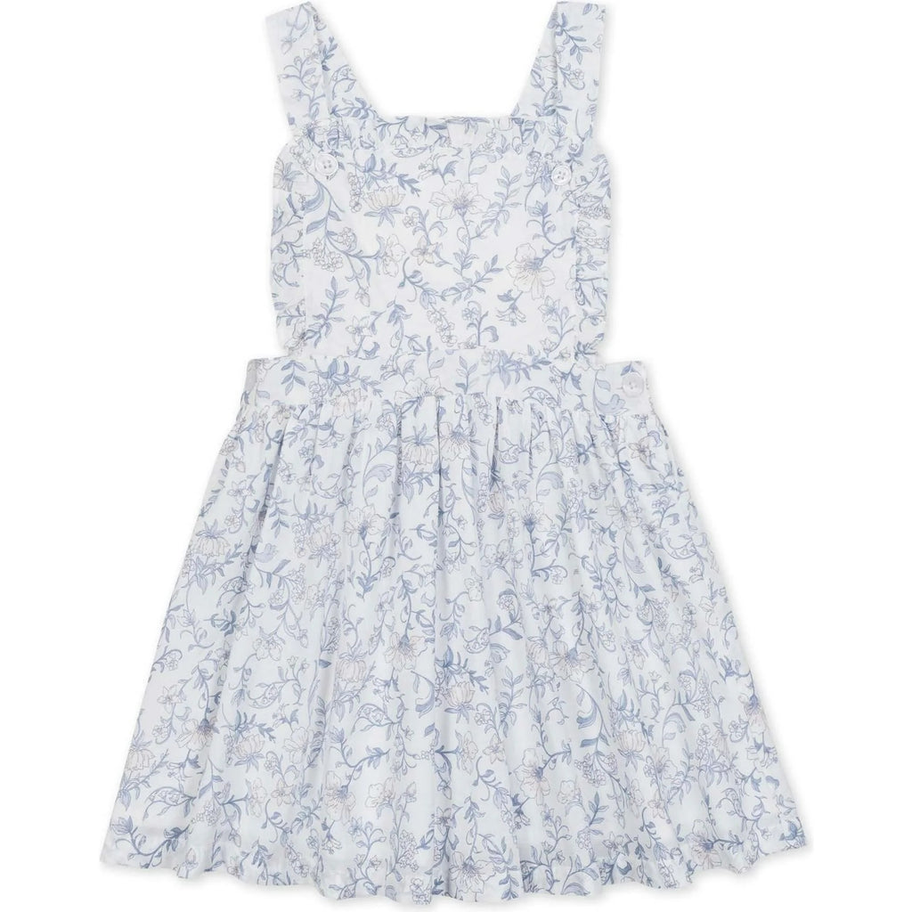 Girls' light blue floral camisole dress