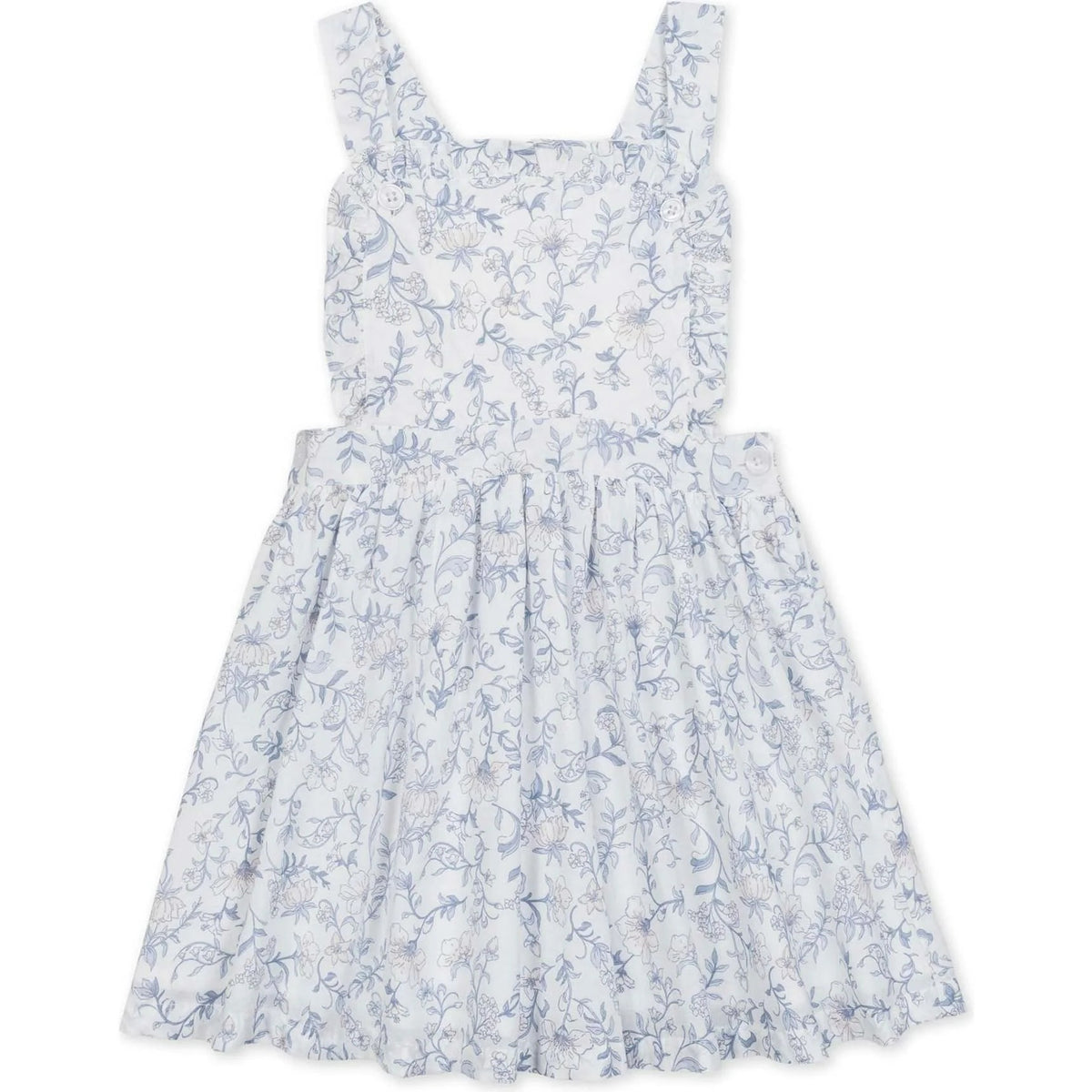 Girls' light blue floral camisole dress