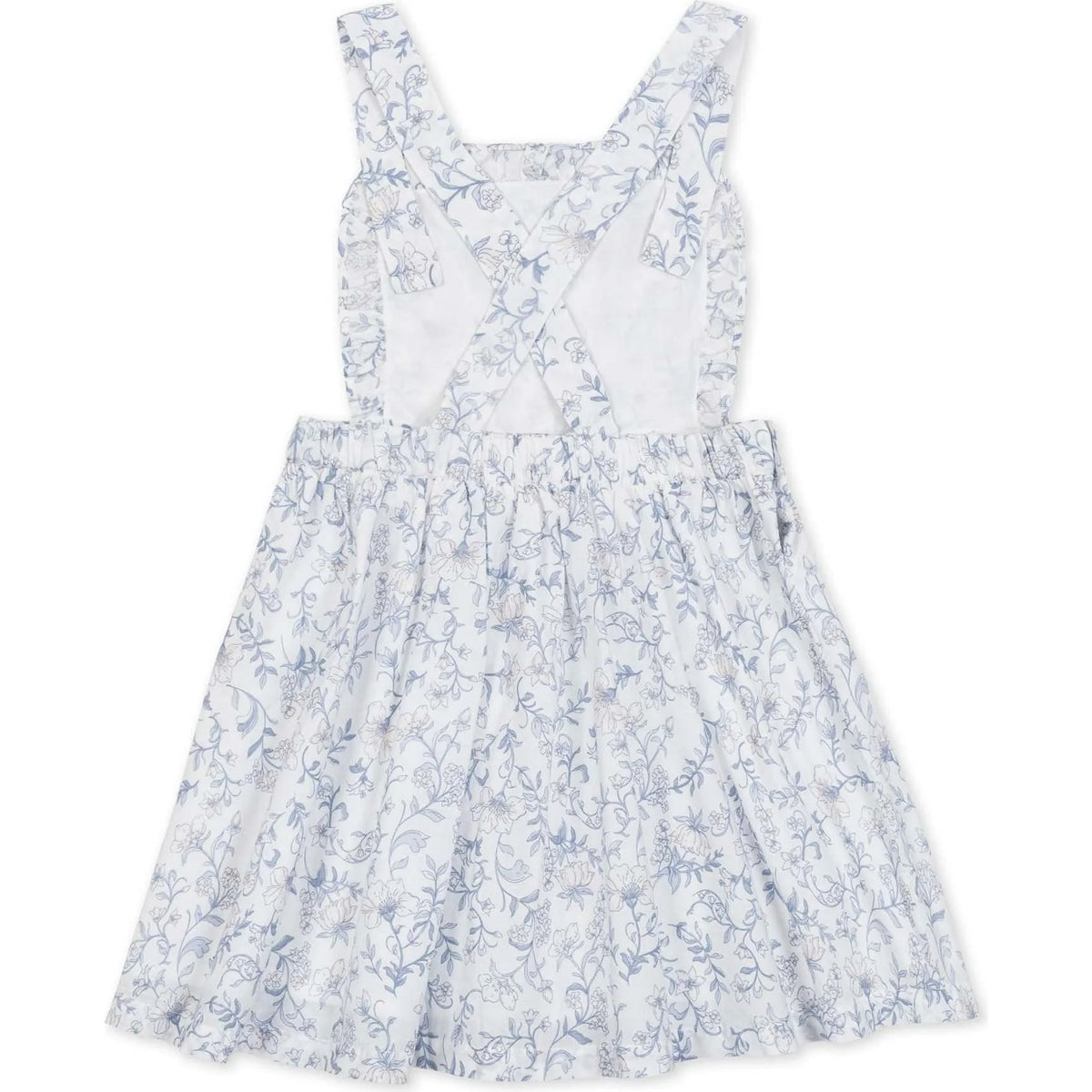 Girls' light blue floral camisole dress