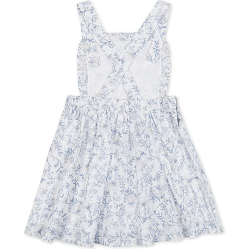 Girls' light blue floral camisole dress