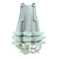 Girls' sleeveless tiered tulle maxi dress